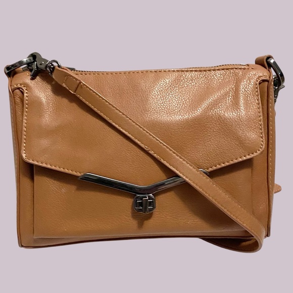 $228 BOTKIER New York Valentina Cognac Brown Crossbody